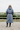 equidry women's charcoal parka waterproof riding and leisure coat with padded inner detachable faux fur trim back view adjustable waist
