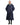 Evolution Women's Warm Waterproof Long Horse Riding Coat Thick Fleece Lining Cosy Fleece Lined Hood in Navy/Jade full length studio