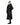 Evolution Women's Warm Waterproof Long Horse Riding Coat Thick Fleece Lining Cosy Fleece Lined Hood in black/lilac side zips