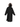 EQUIDRY | Parka | Women's | Black - waterproof riding and leisure coat with padded inner detachable faux fur trim