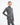 Children's Water Repellent Zip up Top | Grey/White