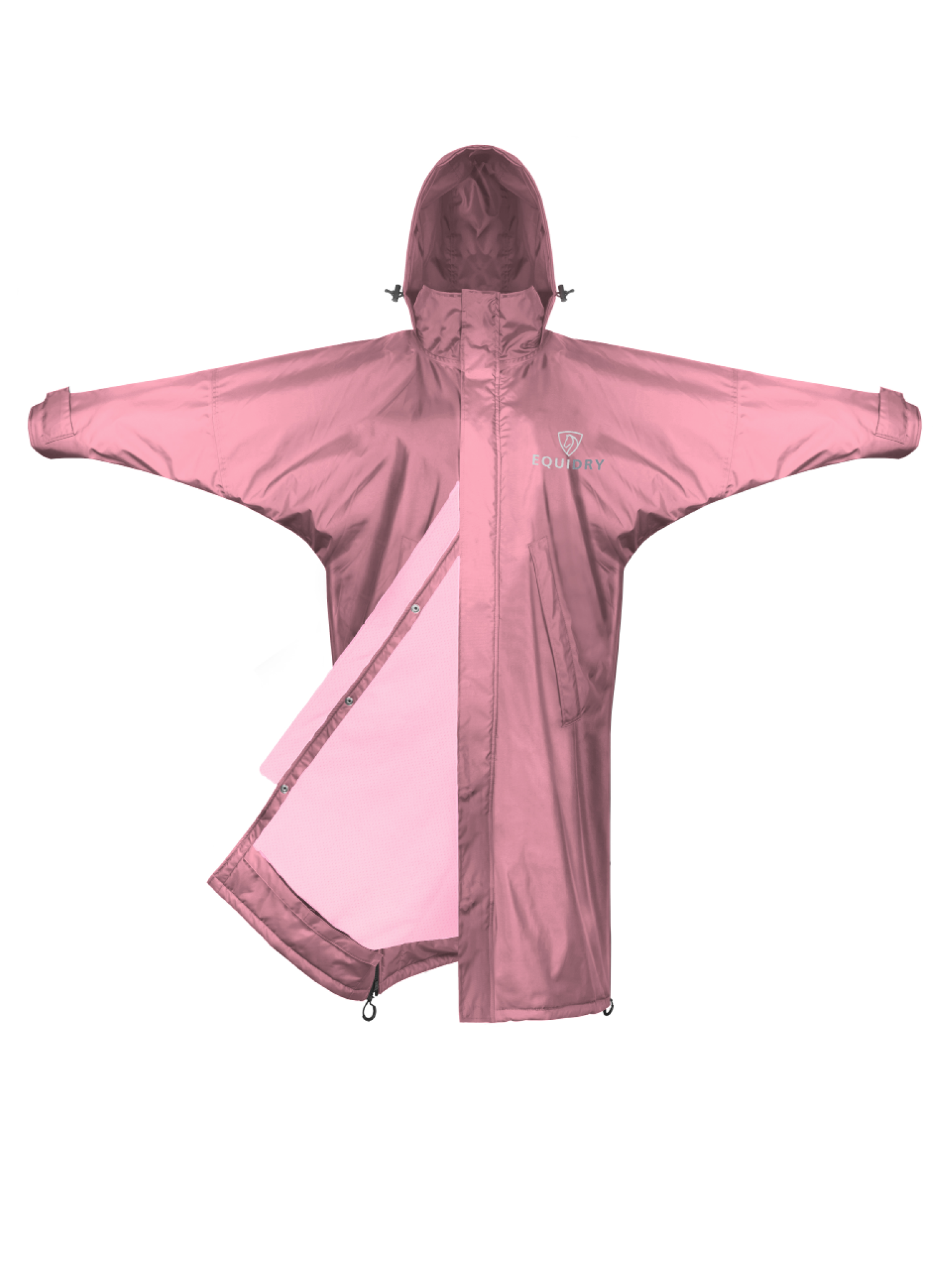 Pink transparent raincoat sales