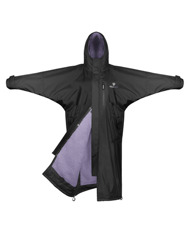 Evolution Children's | Thick Fleece | Fixed Hood | Black/Lilac - EQUIDRY