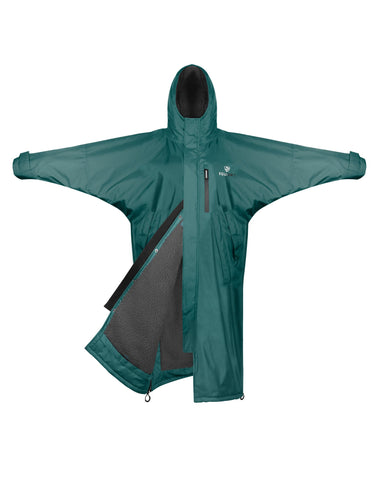Evolution Children's | Thick Fleece | Fixed Hood | Teal/Grey - EQUIDRY