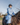 EQUIDRY women's thin fleece stowaway hood long waterproof horse riding coat in sky blue on horse