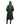 EQUIDRY women's thin fleece long waterproof horse riding coat in black forest green hood up back studio