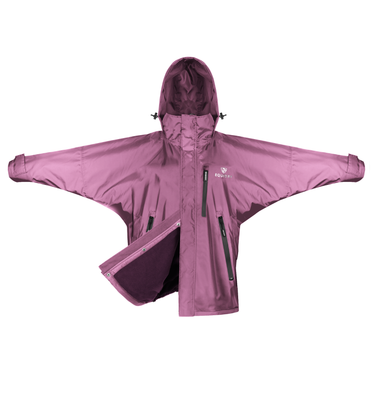 EQUIDRY women's waterproof short blouson style horse riding jacket in valerian