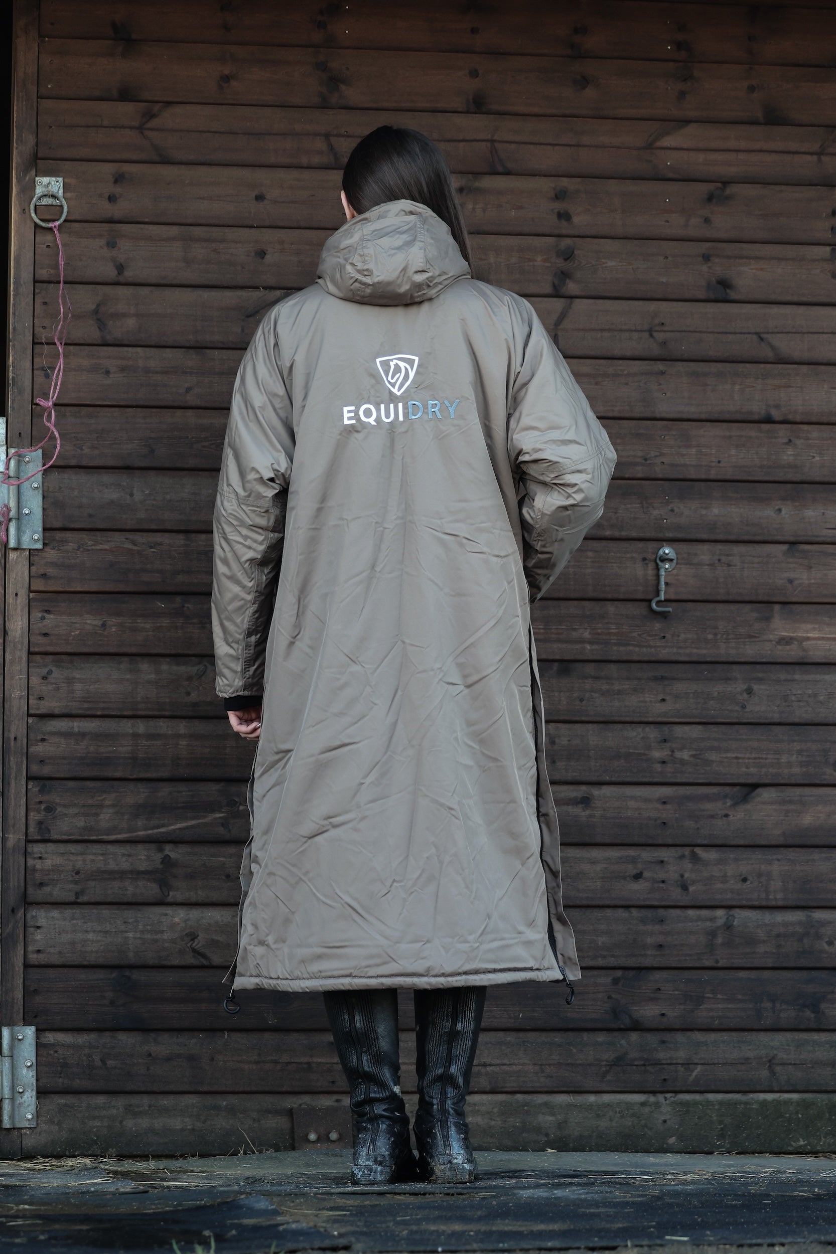 Parka Waterproof Hood Rich Coats EQUIDRY Shortie Stowaway Hood