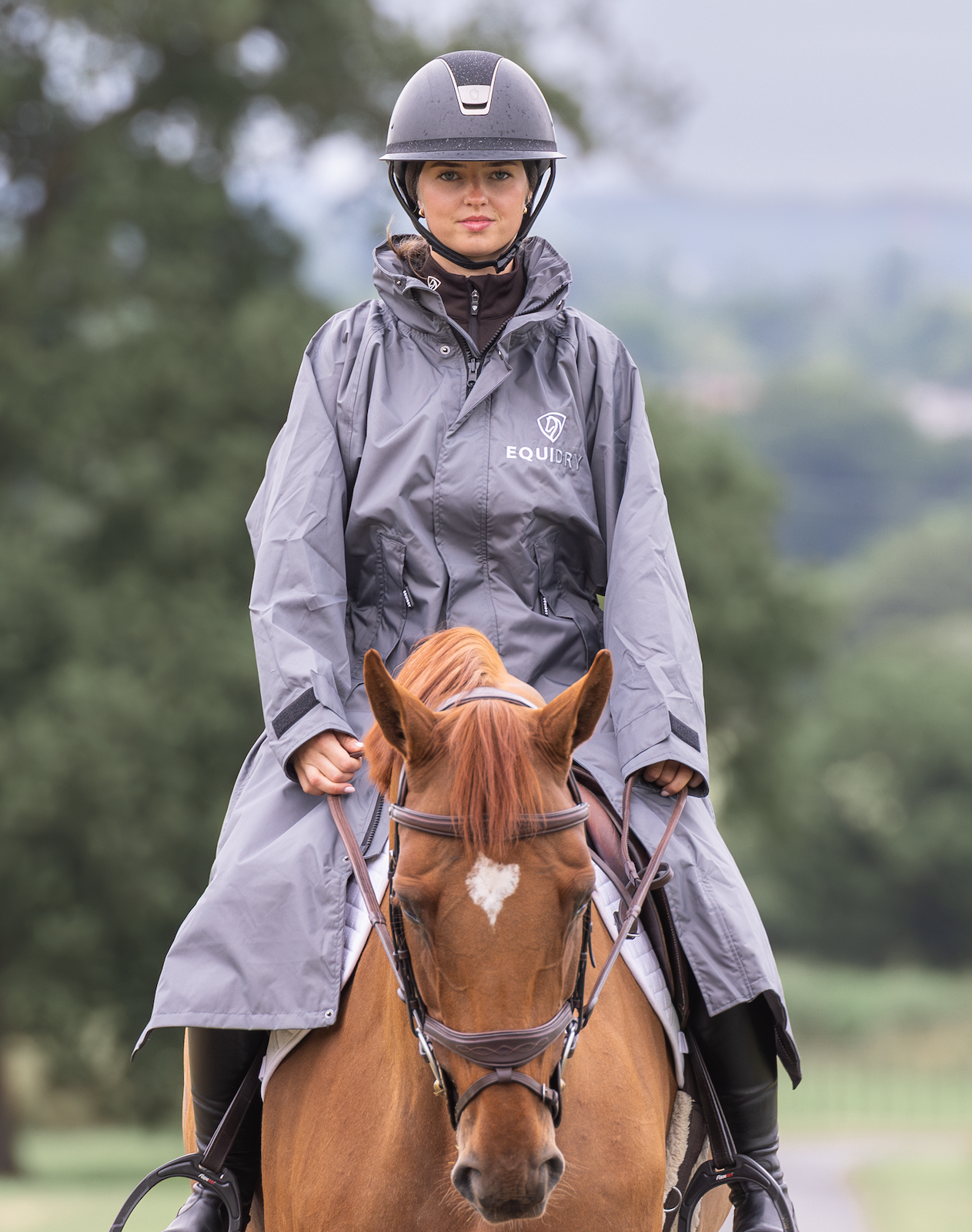 EQUIDRY Mac Women's Lightweight Waterproof Breathable Riding Coat