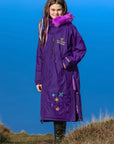 Unicorn Academy | Thick Fleece | Fur Hood | Purple/Violet