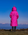 Unicorn Academy | Thick Fleece | Fur Hood | Fuchsia Pink/Violet