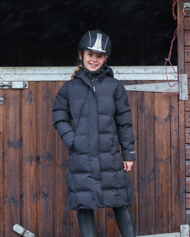 Thora Waterproof Riding Puffer | Girl's | Black