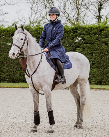 Bronte Waterproof Riding Coat | Fixed Hood | Women's | Navy