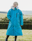 Evolution Children's | Thick Fleece | Fur Hood | Turquoise