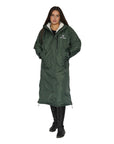 Evolution Women's | Thick Fleece | Fixed Hood | Black Forest Green/Cream