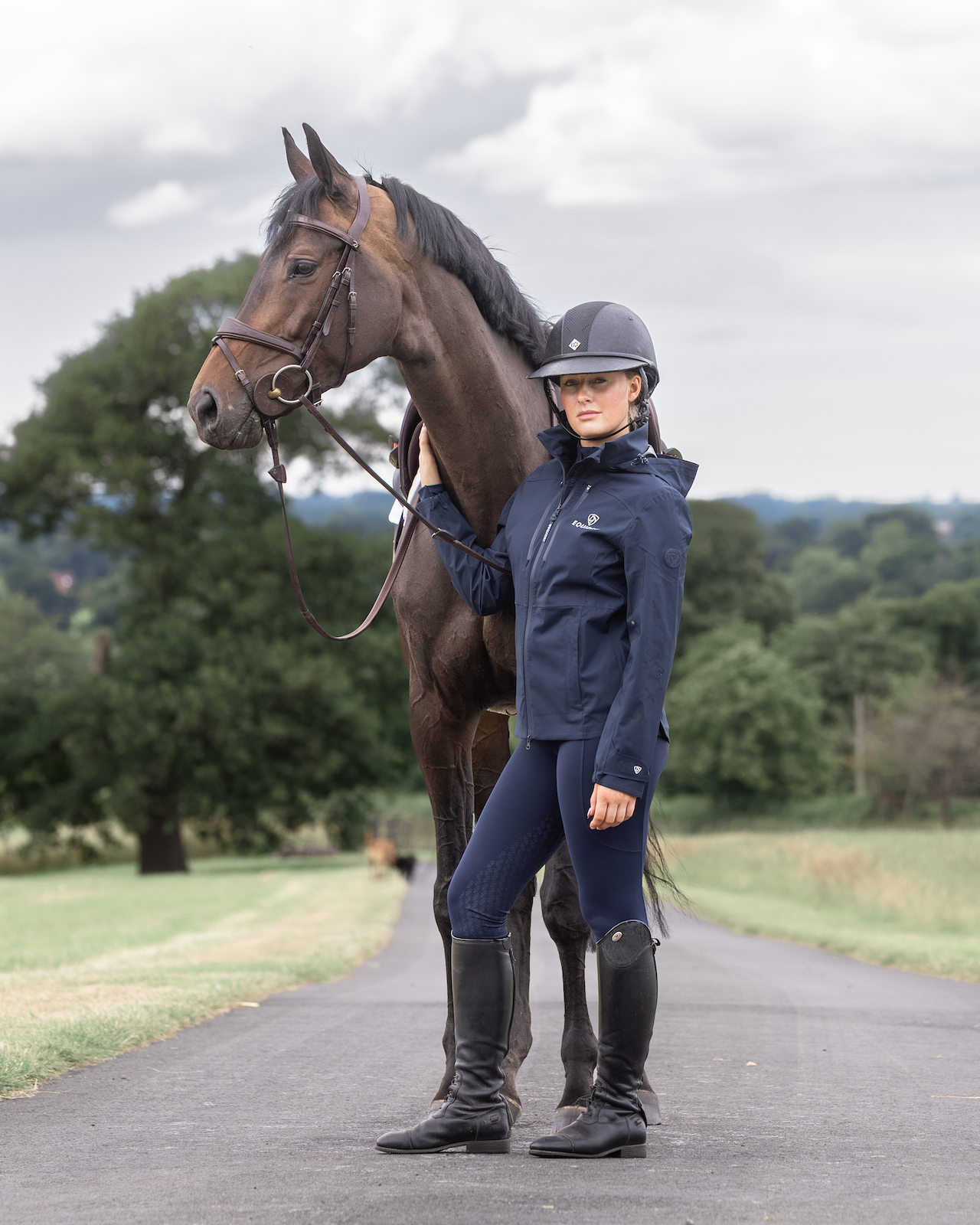 Light Riding Jacket Varsha Lightweight Waterproof Riding Jacket | Women's | Navy – EQUIDRY