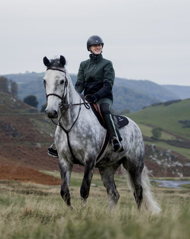Freya Insulated Waterproof Riding Jacket | Women's | Green / Black