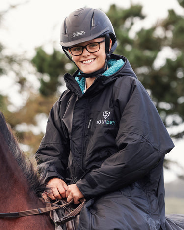 Evolution Children's | Thick Fleece | Black/Turquoise