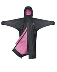 Evolution Women's | Thin Fleece | Fixed Hood | Black/Peacock Pink