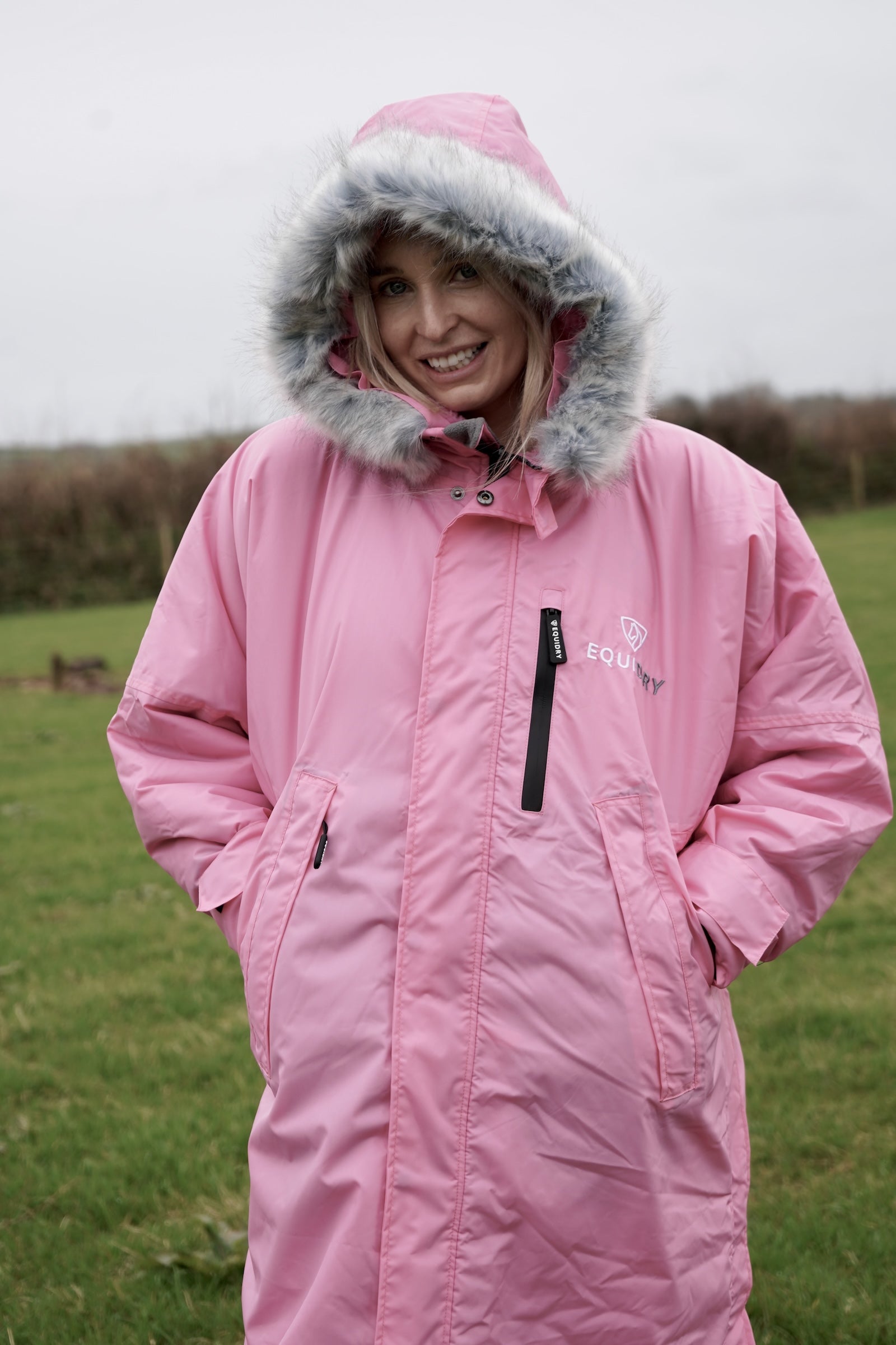 Evolution Women&#39;s | Thick Fleece | Fur Hood | Penelope Pink