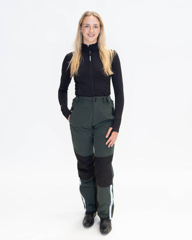 Freya Insulated Waterproof Riding Trousers | Green/Black