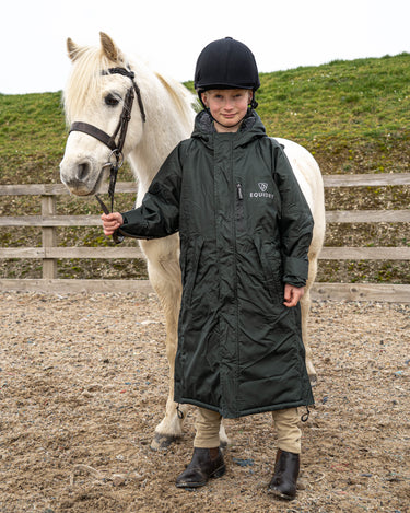 Evolution Children's | Thick Fleece | Black Forest Green/Grey
