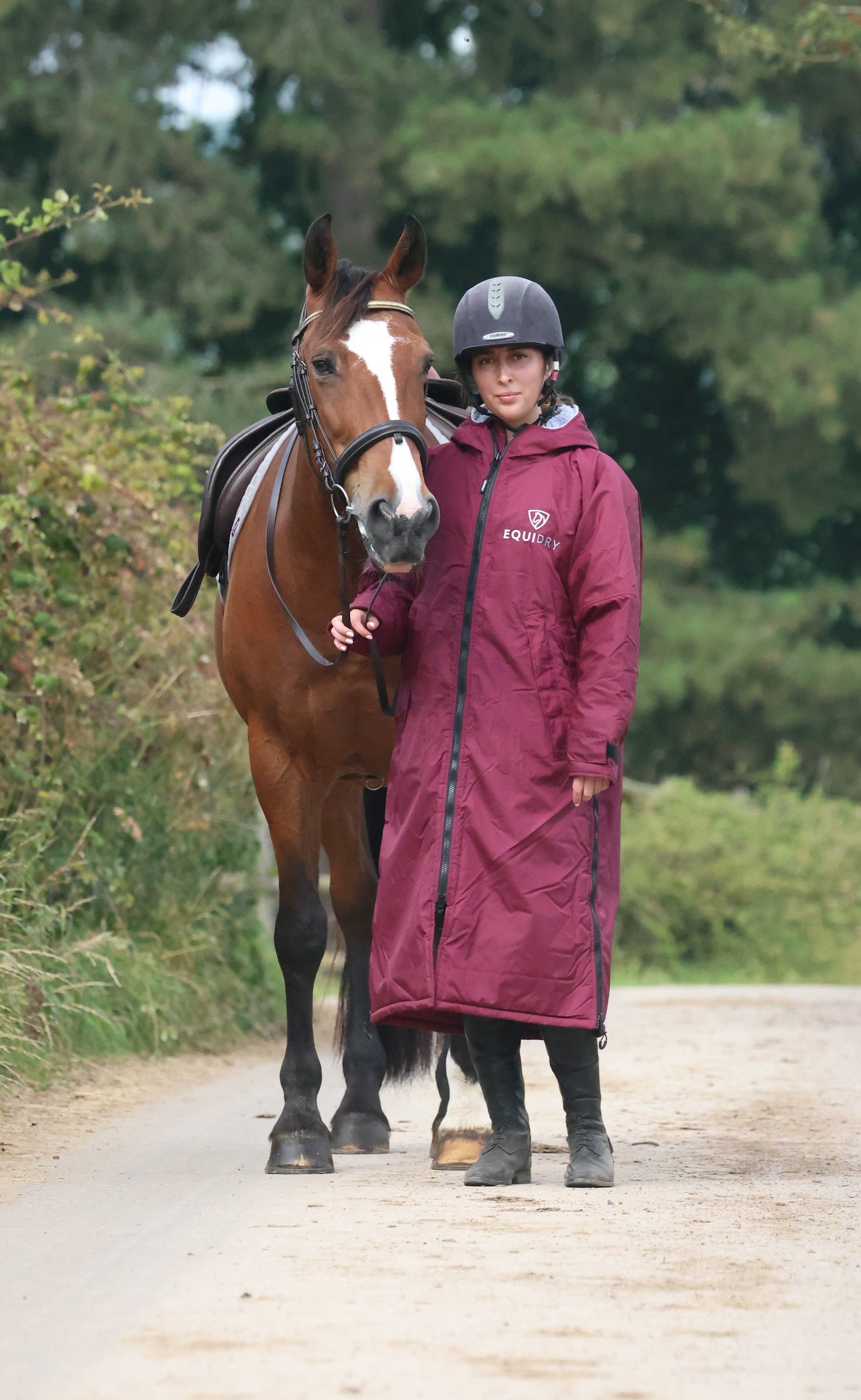 Original Women's | Thick Fleece | Plum/Grey – EQUIDRY
