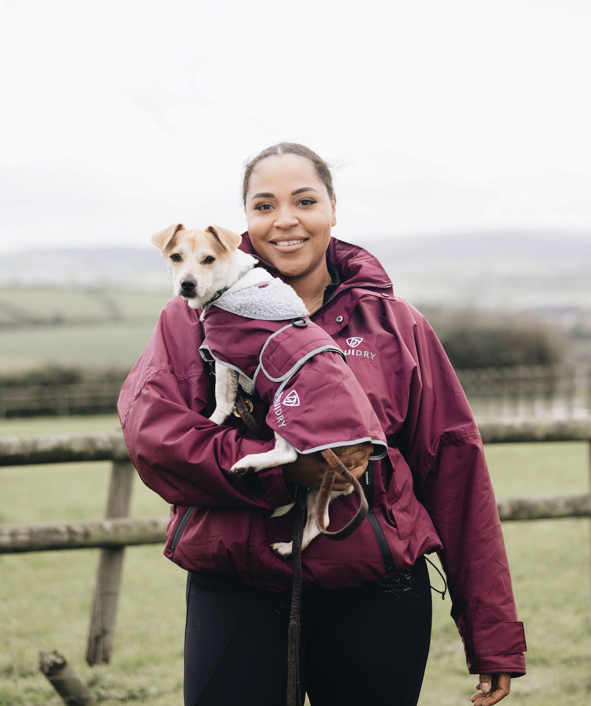 EQUIDRY | Dog Coat | Plum/Grey - EQUIDRY