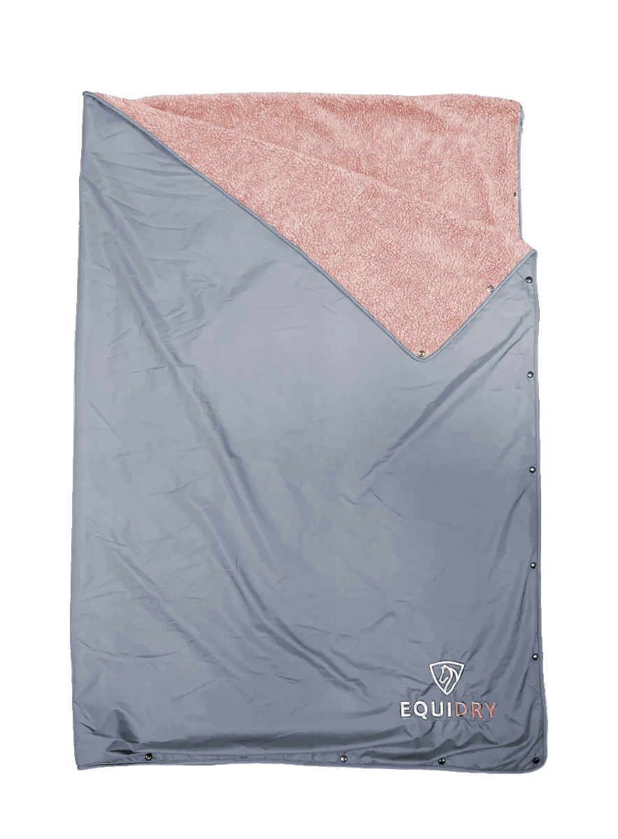 EQUIDRY | Equi-Blanket | Charcoal/Pale Pink - EQUIDRY