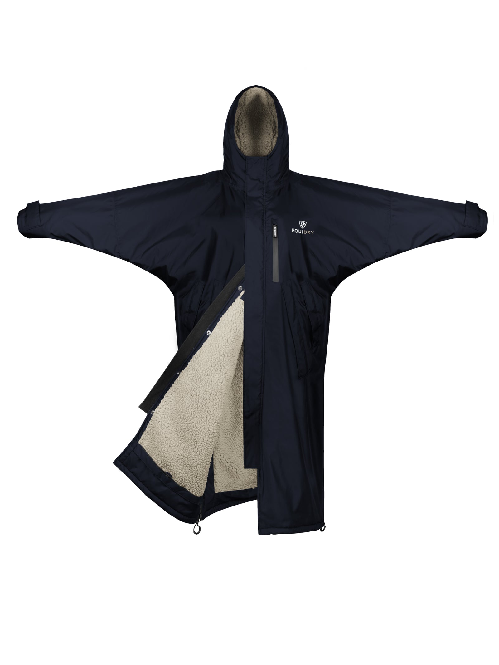 Evolution Children&#39;s | Thick Fleece | Fixed Hood | Navy/Cream