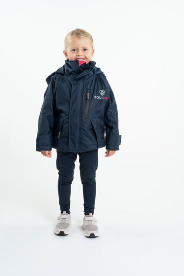 Shortie Children's | Thin Fleece | Navy/Raspberry