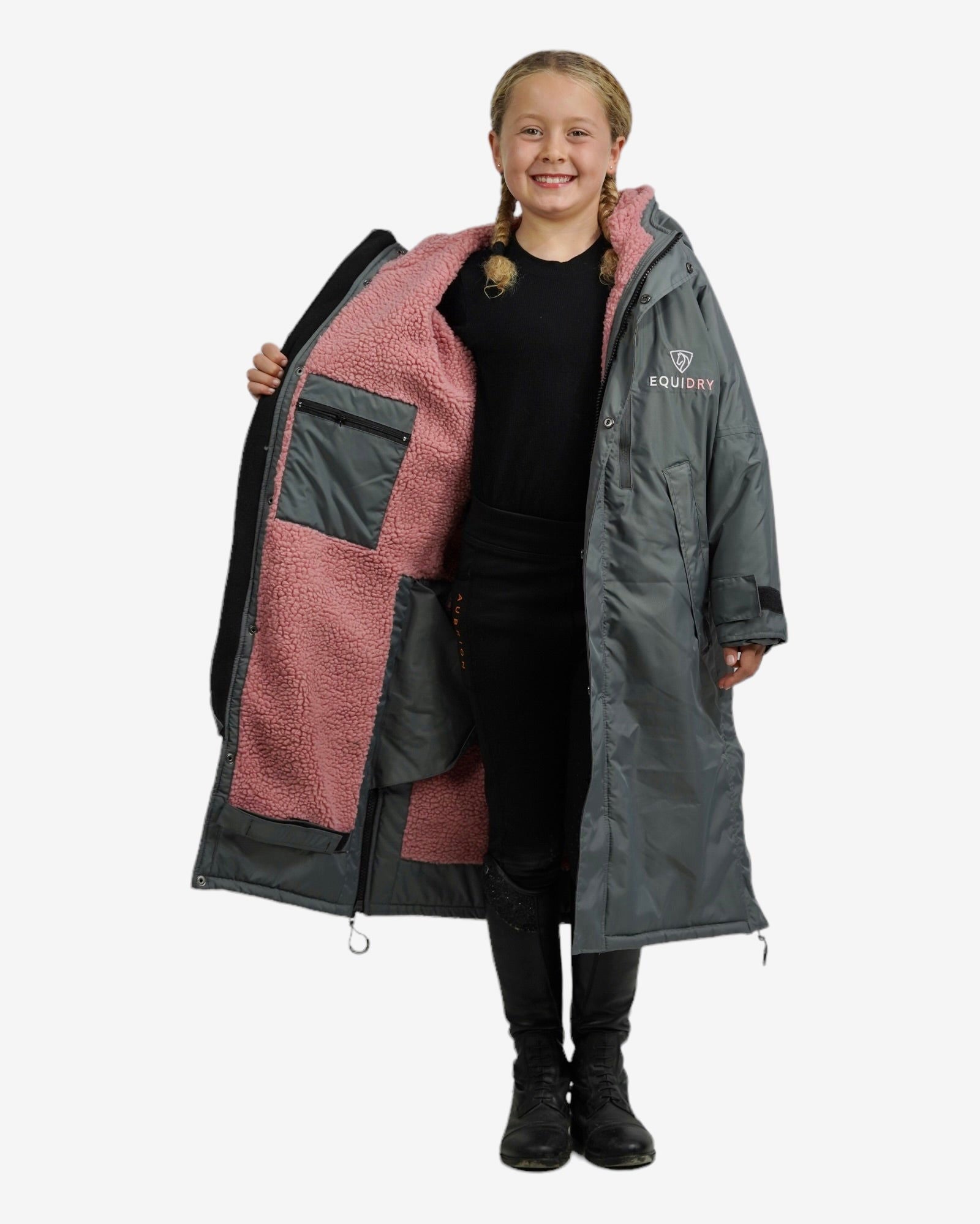 EQUIDRY Evolution – Ultimate Waterproof Horse Riding Coat - Pale Pink