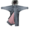 Evolution Children's | Thick Fleece | Fur Hood | Charcoal/Pale Pink - EQUIDRY