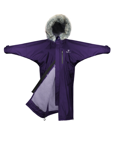 Evolution Children's | Thick Fleece | Fur Hood | Purple - EQUIDRY