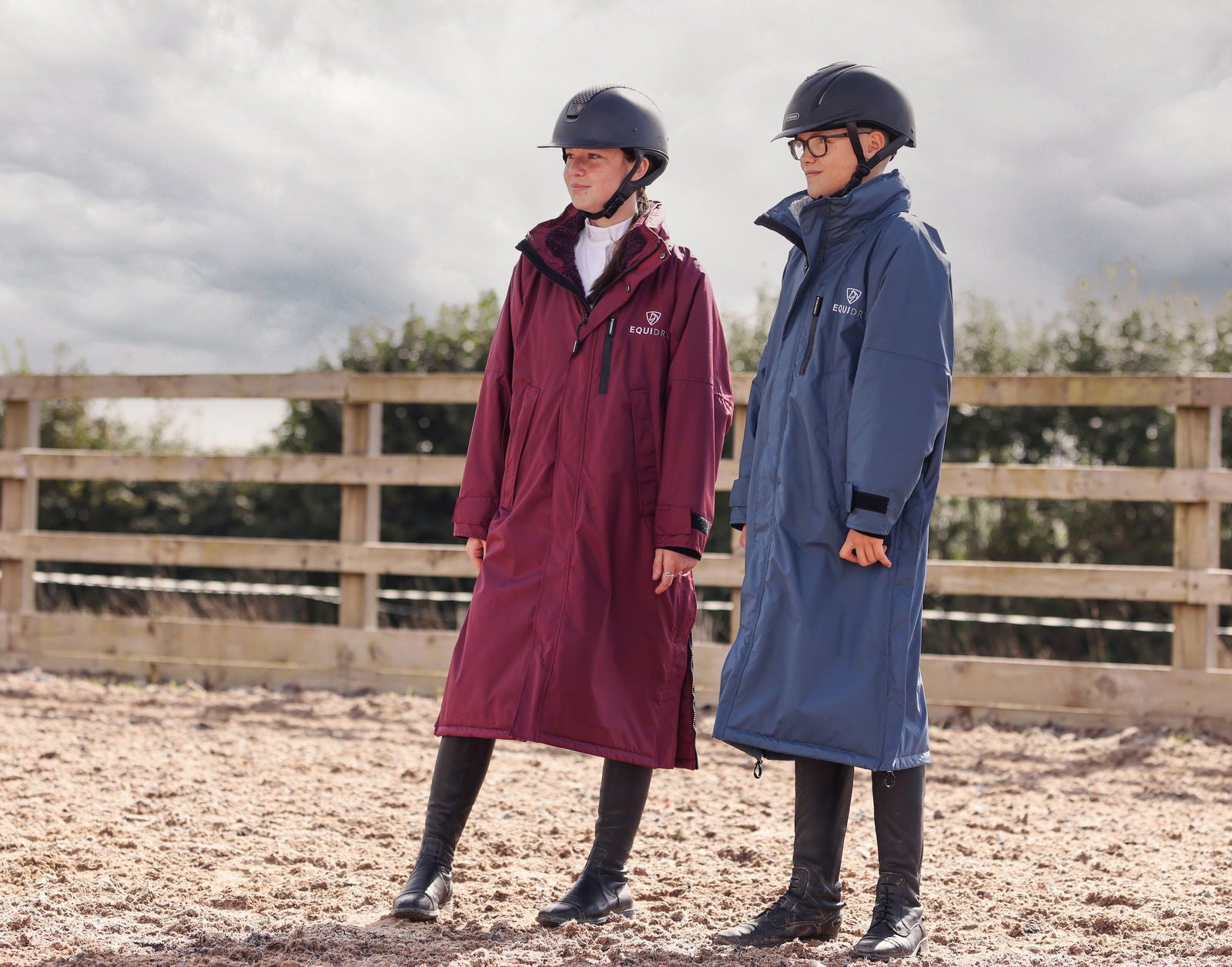EQUIDRY | Children's Winter Waterproof Horse Riding Coat | Foldaway Hood