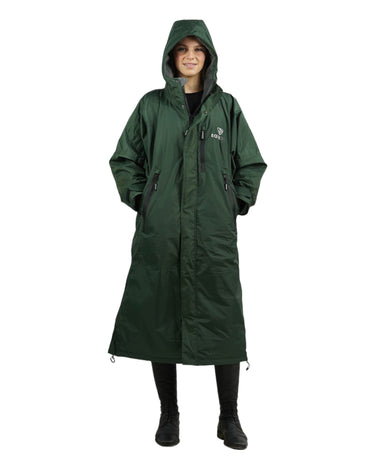 Evolution Children's | Thin Fleece | Fixed Hood | Black Forest Green - EQUIDRY