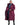 EQUIDRY Evolution Pro women's Warm Waterproof Horse Riding Coat Thick Fleece Lining Stowaway Hood in Plum inner lining  