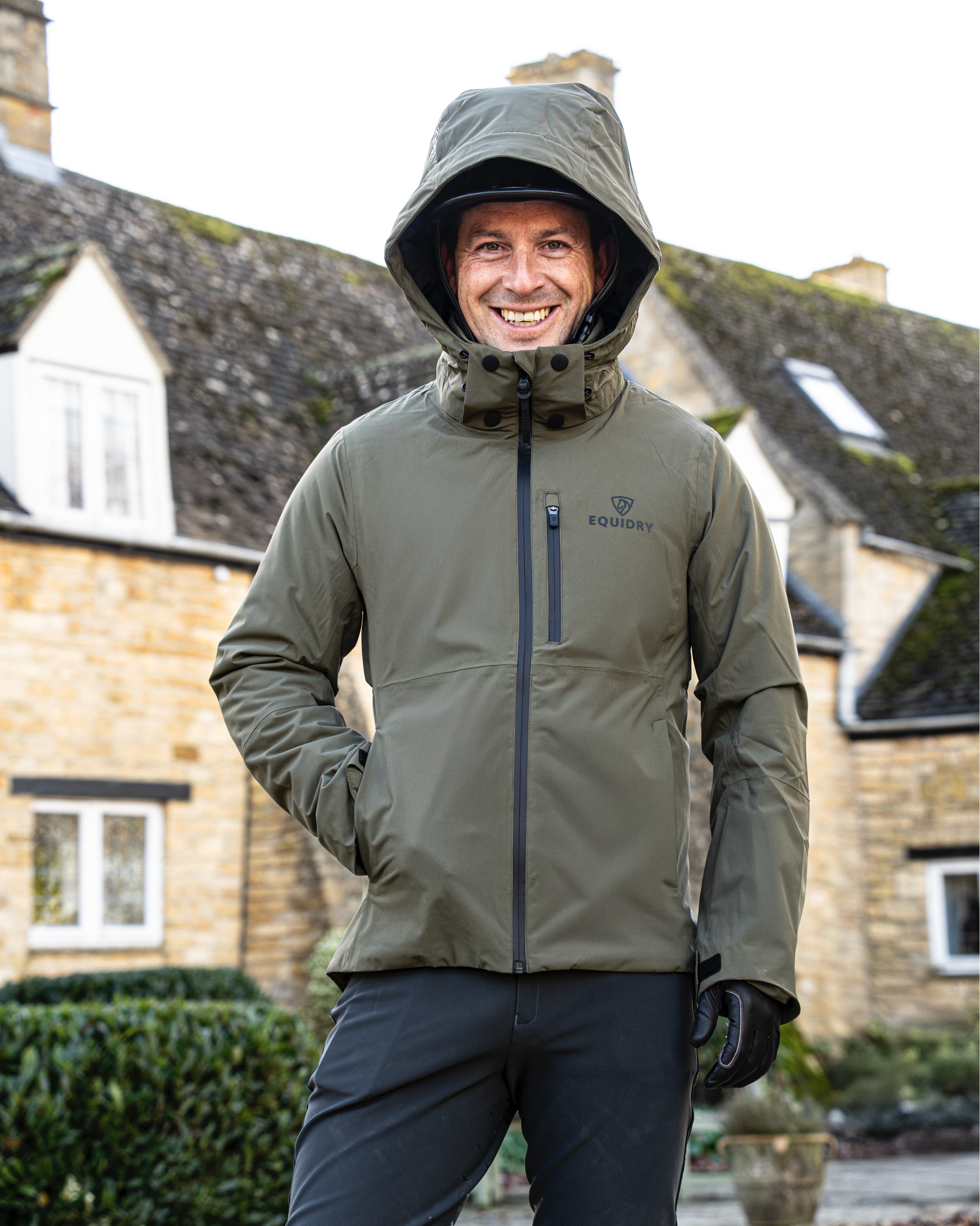 Iris Warm Waterproof Riding Jacket | Unisex | Green – EQUIDRY