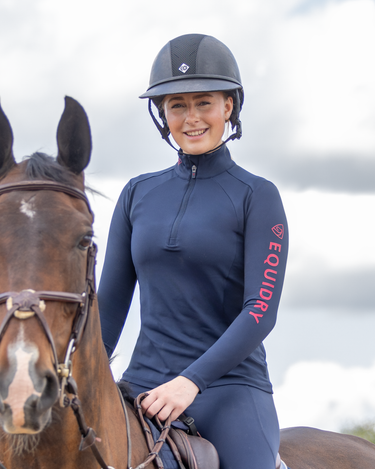Women's Water Repellent Base Layer | Navy/Raspberry