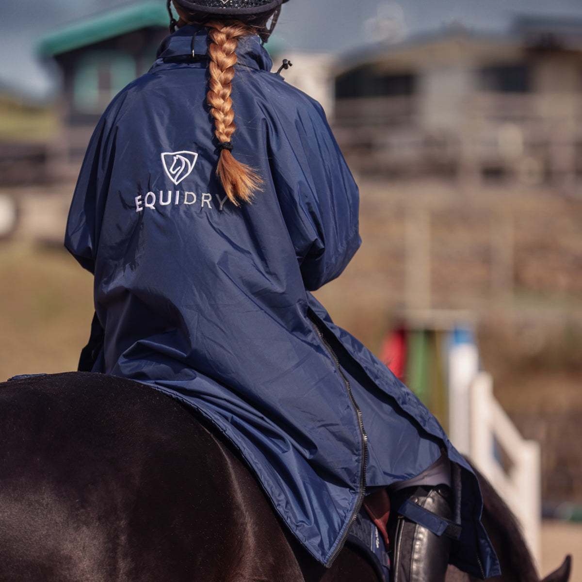 EQUIDRY Evolution Children's Waterproof Equestrian Coat | Black&Pink