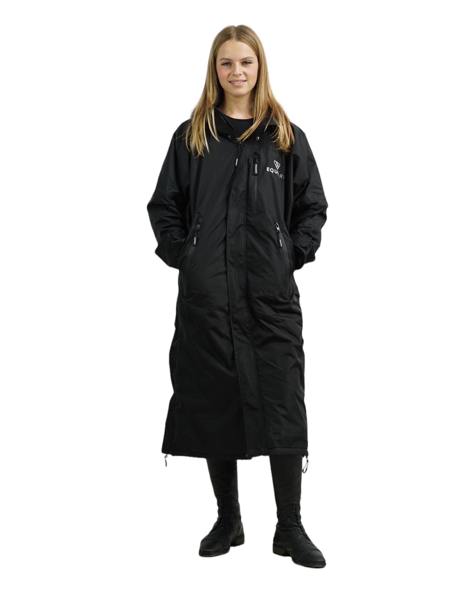 Evolution Women&#39;s | Thin Fleece | Fixed Hood | Black/Black