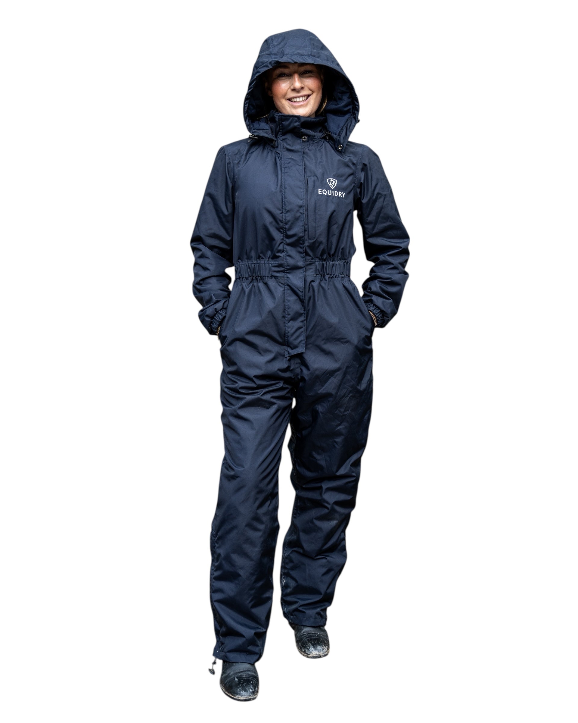 Waterproof Riding All in One Coverall Jumpsuit - Navy – EQUIDRY