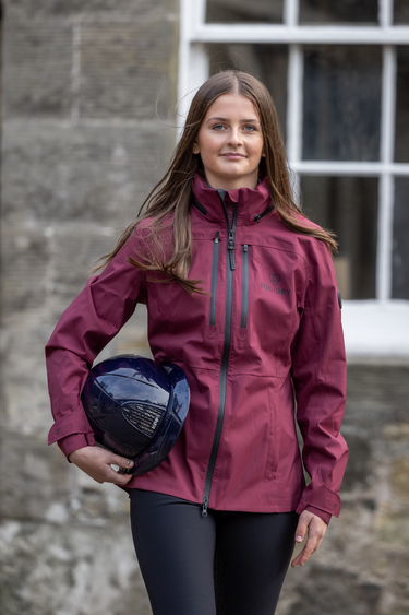 Varsha Waterproof Riding Jacket | Girl's | Plum