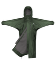 Evolution Women's | Thin Fleece | Fixed Hood | Black Forest Green