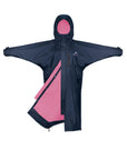 Evolution Women's | Thin Fleece | Fixed Hood | Navy/Penelope Pink