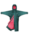 children/allrounder evolution lite/ Teal with Peacock Pink  Lining EQUIDRY Equestrian oversized waterproof Coat with side zips