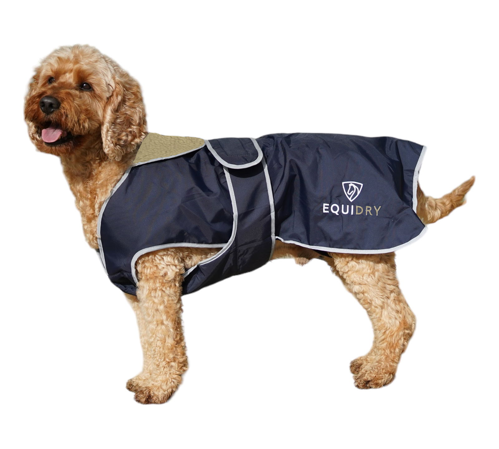 EQUIDRY | Dog Coat | Navy/Cream