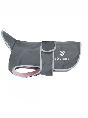 Waterproof Dog Coat | Grey/Pale Pink