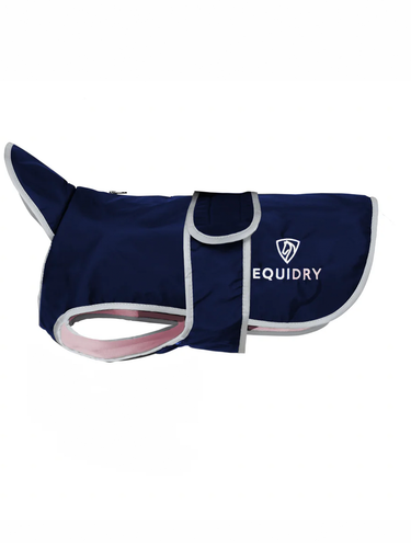 Waterproof Dog Coat | Navy/Pale Pink
