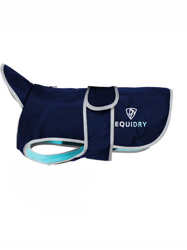 Waterproof Dog Coat | Navy/Turquoise